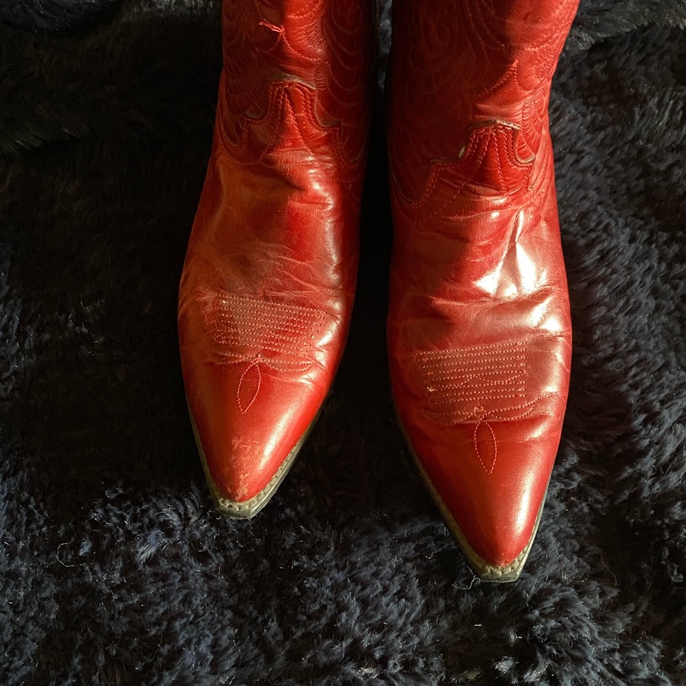 Laredo Red Western Boots - Picture 2 of 11